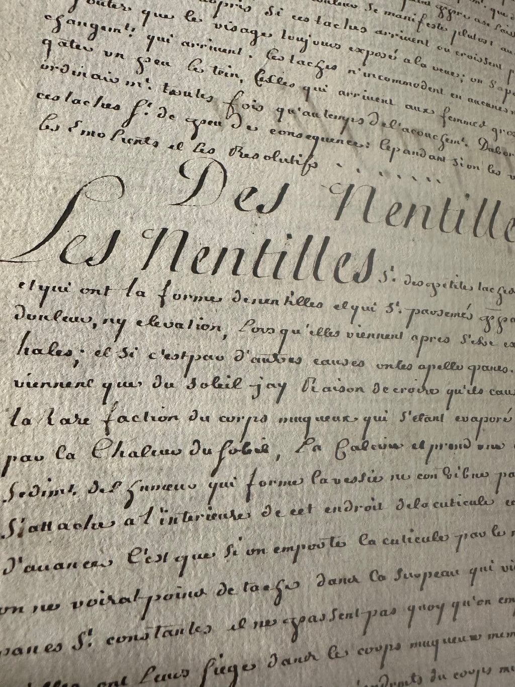 Medycyna Chirurgia rękopis 1734