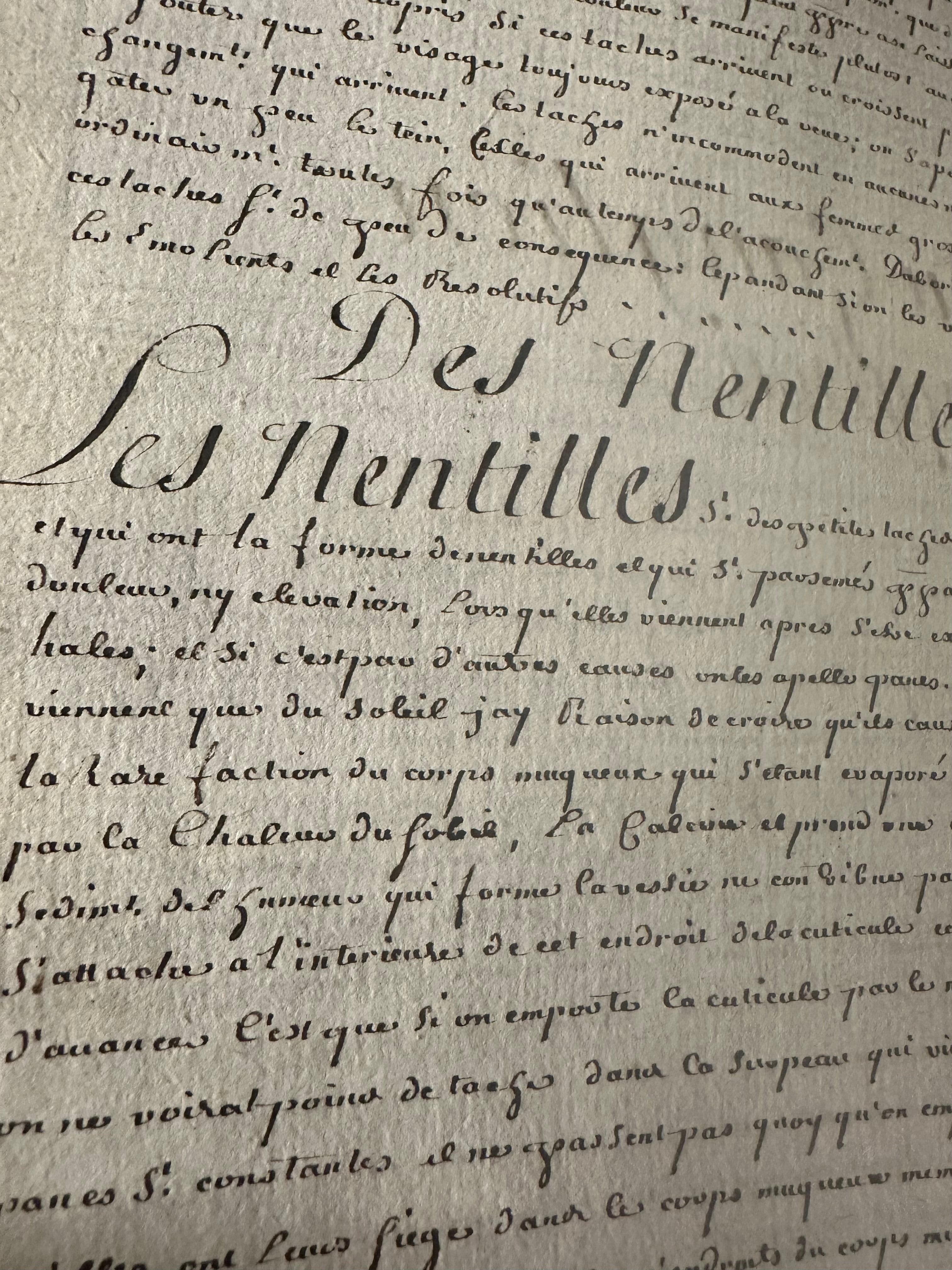 Medycyna Chirurgia rękopis 1734