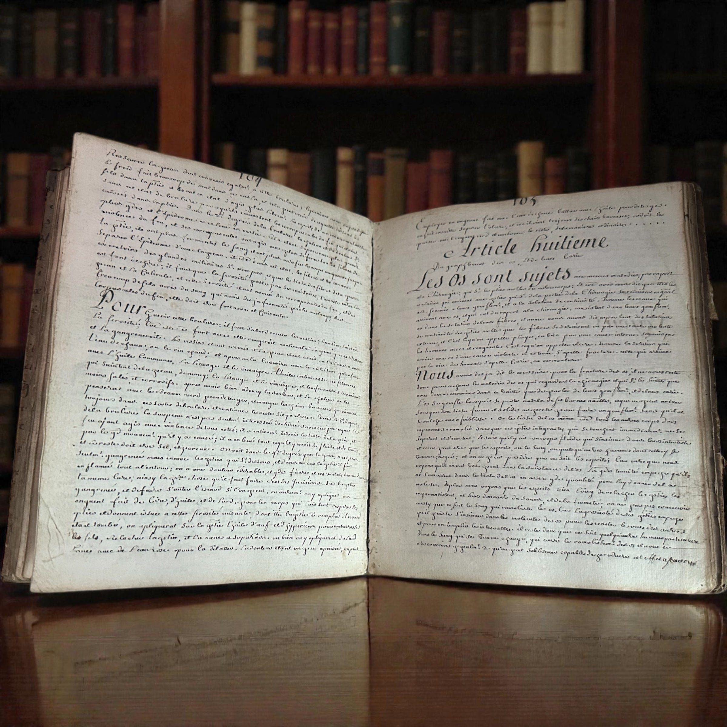 Medycyna Chirurgia rękopis 1734